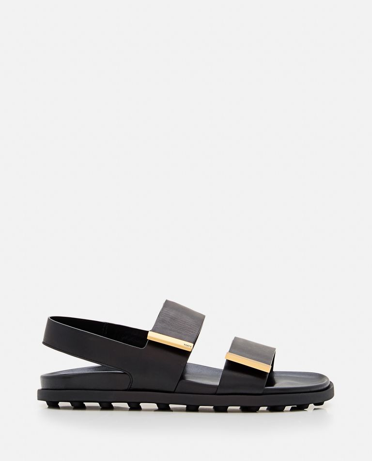 Shop Tod's Sandal In Black