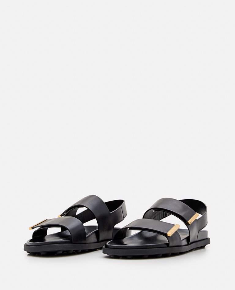 Shop Tod's Sandal In Black