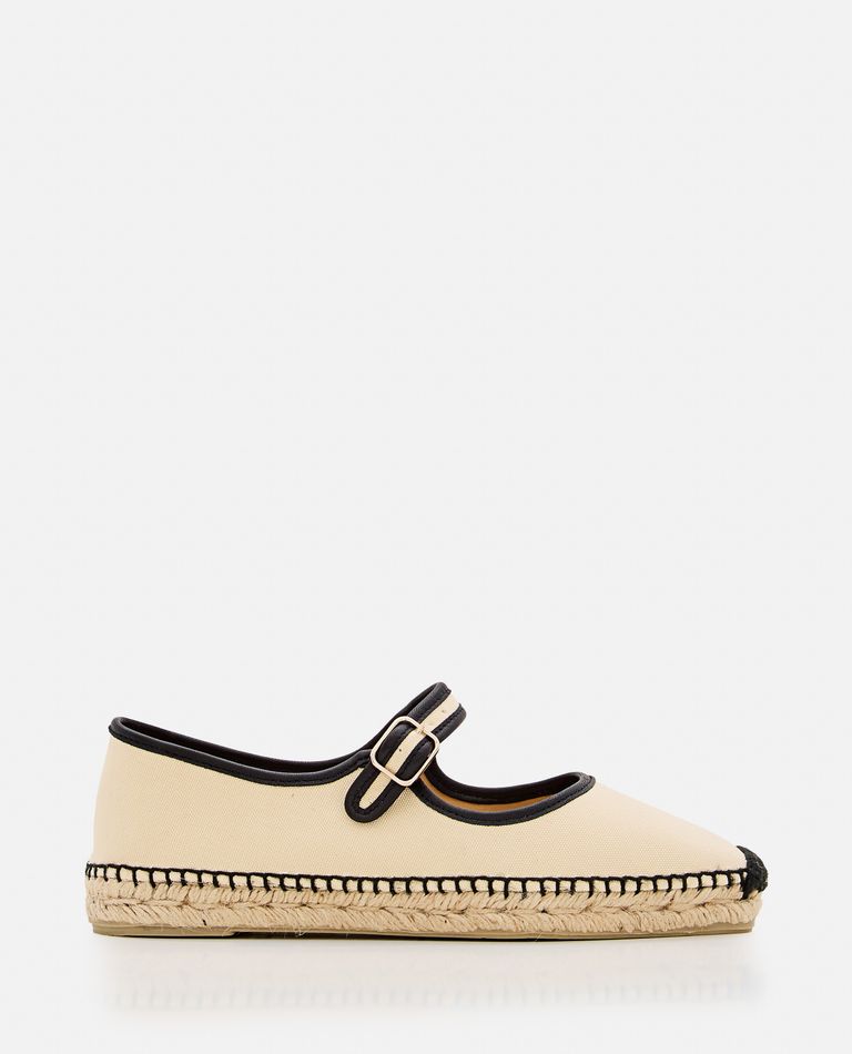 Castaã±er Castaner Black Espadrilles With Stylish Front Lacing In Beige