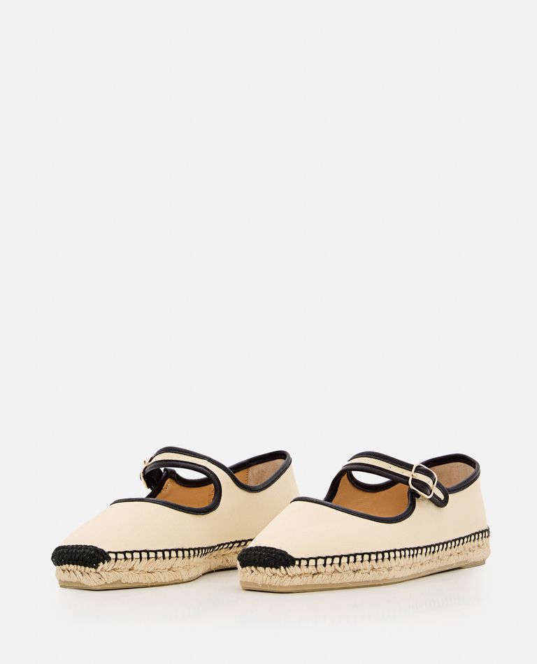 Castaã±er Castaner Black Espadrilles With Stylish Front Lacing In Beige
