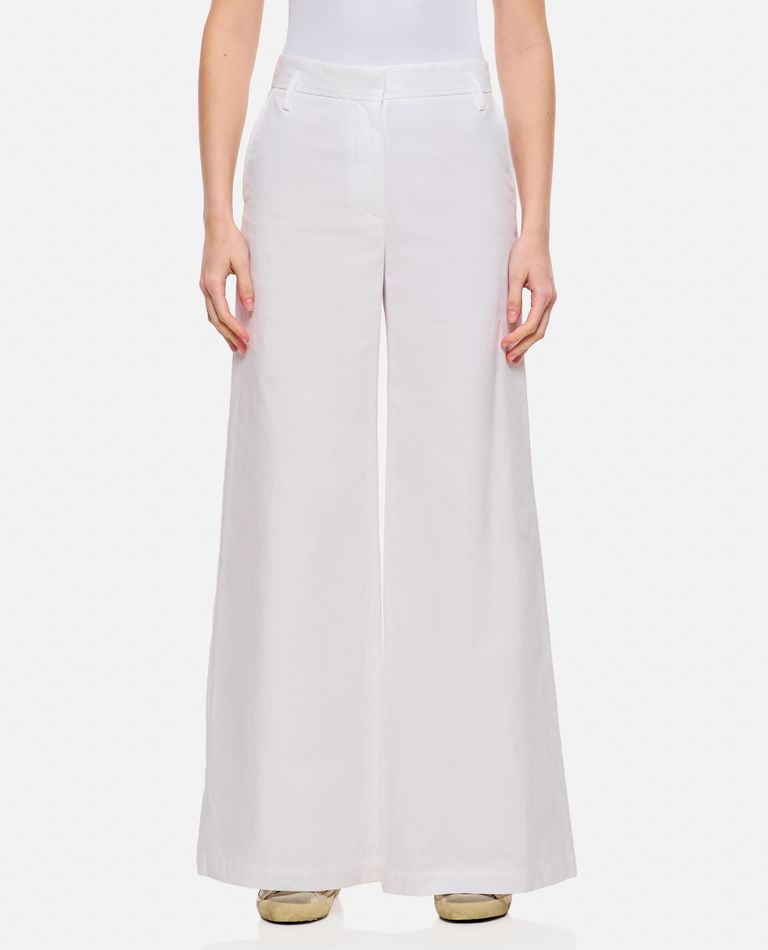 Shop Alberto Biani Wide Pants In White