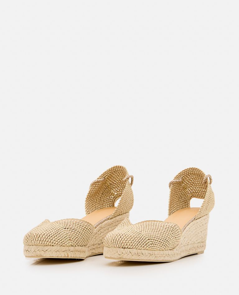 Castaã±er Castañer Cora/6/256 Wedge Espadrilles In Gold