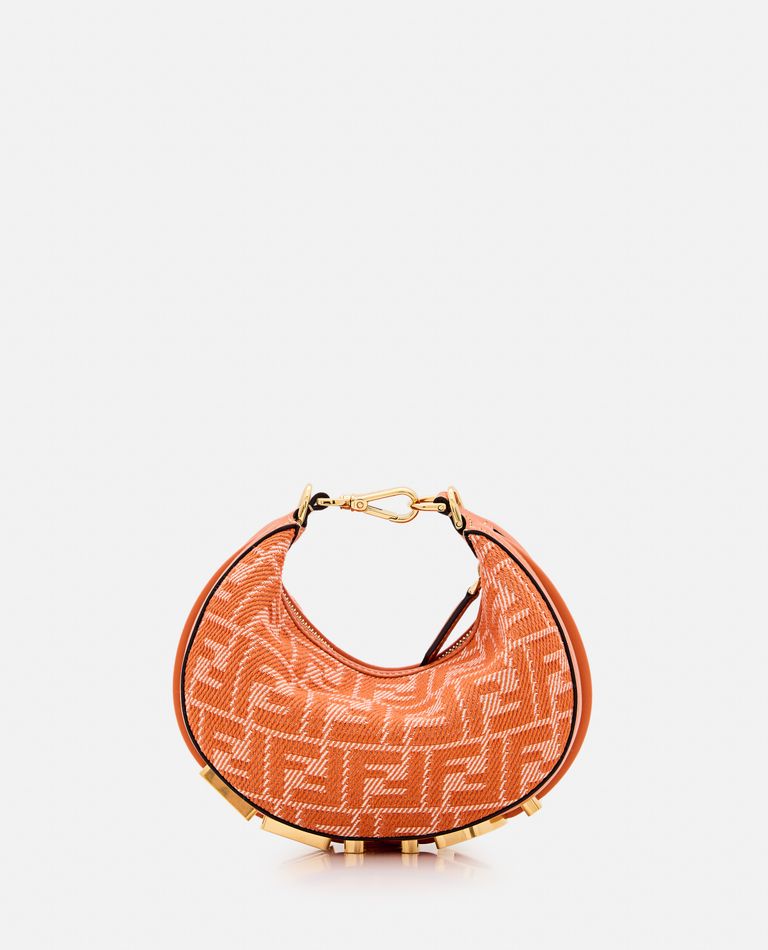 Fendi Mini Graph Bag In Orange