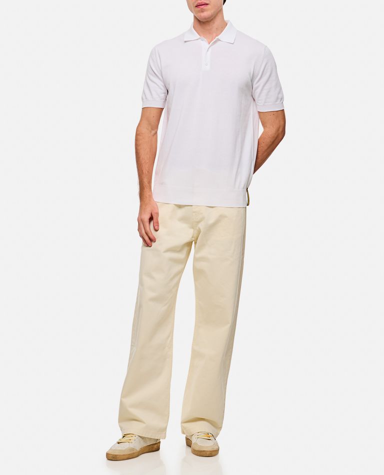 K-way White Short Sleeves Polo T-shirt In White
