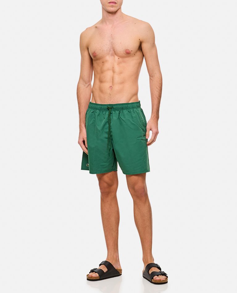 Lacoste Costume Verde Con Logo In Green