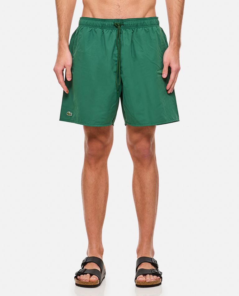 Lacoste Costume Verde Con Logo In Green