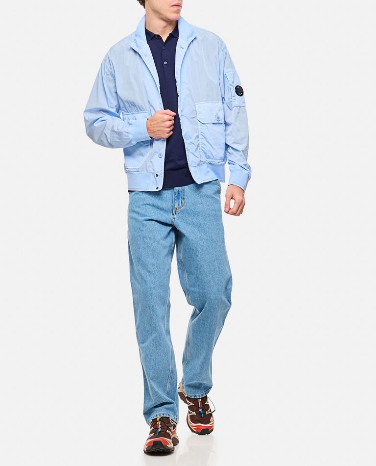 C.p. Company Giubbotto C. P. Company In Nylon Riciclato In Blue