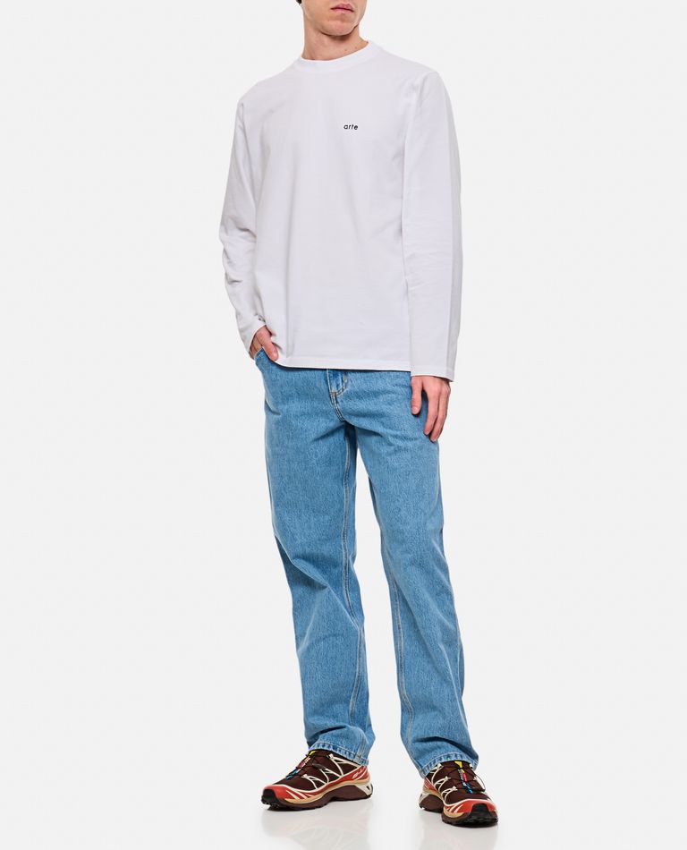 Arte Antwerp White Long Sleeve Graphic T Shirt In White