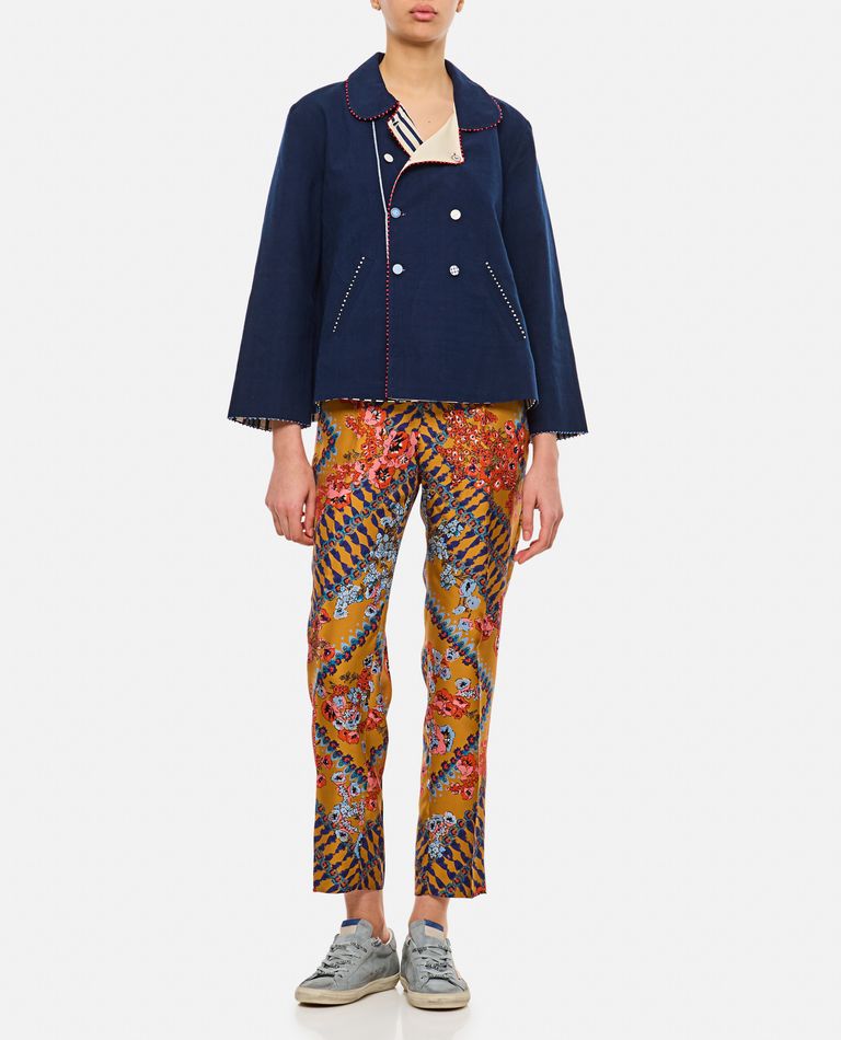 Alberto Biani Trouser In Gold