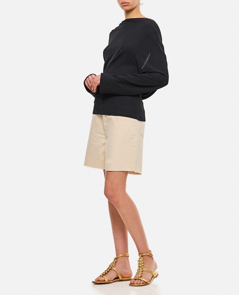 Frame The Trapunto Shorts Vanilla Bean In White