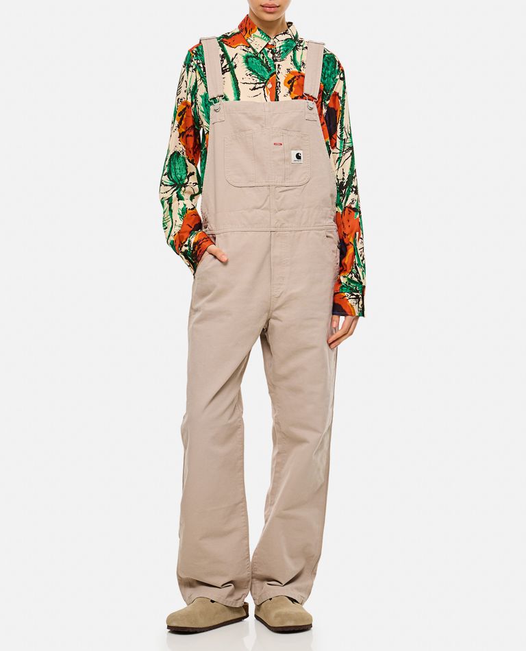 Shop Carhartt Bib Salopette In Beige