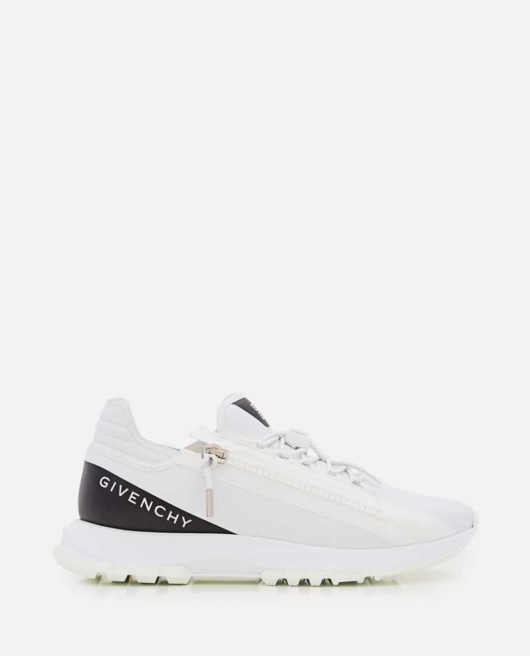 Givenchy Men Spectre Runner Leather Sneakers With 4g Side Zip Detail In Multi