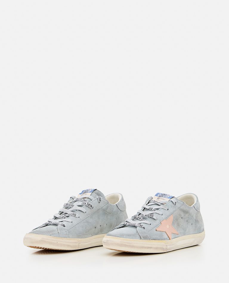 Shop Golden Goose Super Star Sneakers In Grey