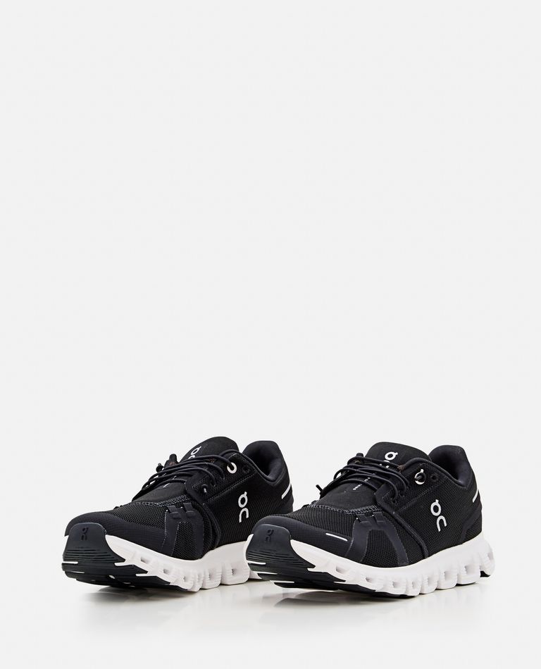 On Running Cloud 5 Panelled Mesh Sneakers In Black