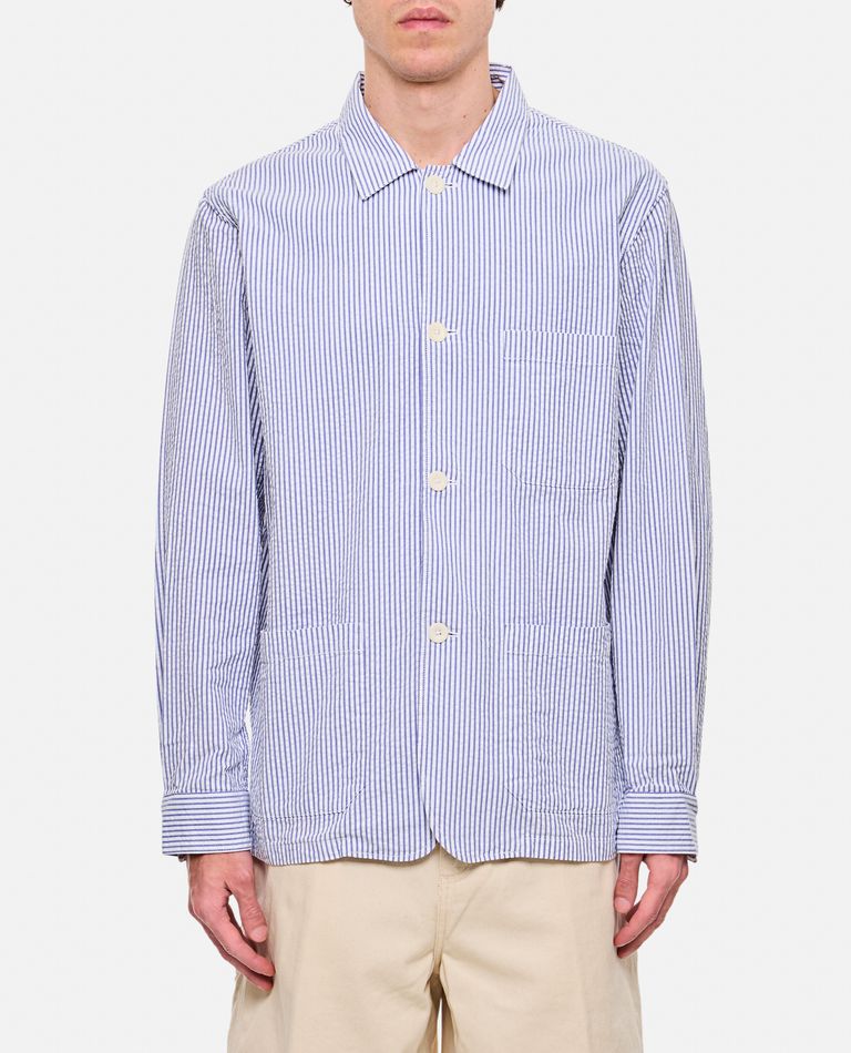 Portuguese Flannel Labura Shirt In Sky Blue