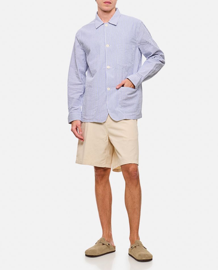Portuguese Flannel Labura Shirt In Sky Blue