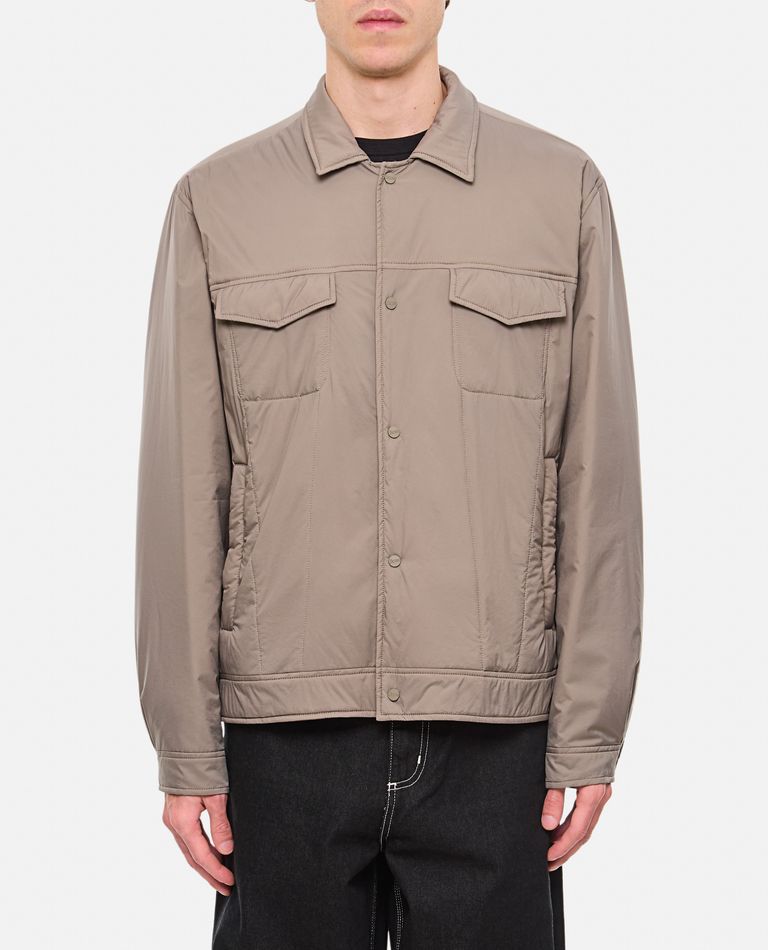 Herno Versatile Gray Jacket With Button Closure In Grey