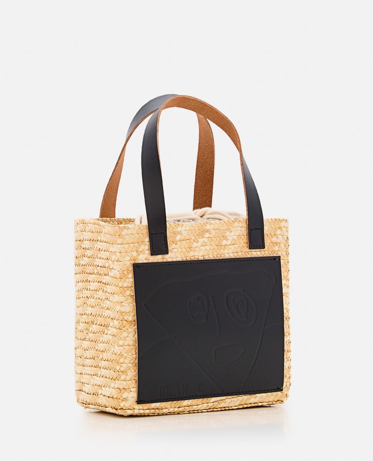 Plan C Mini Shopper In Beige