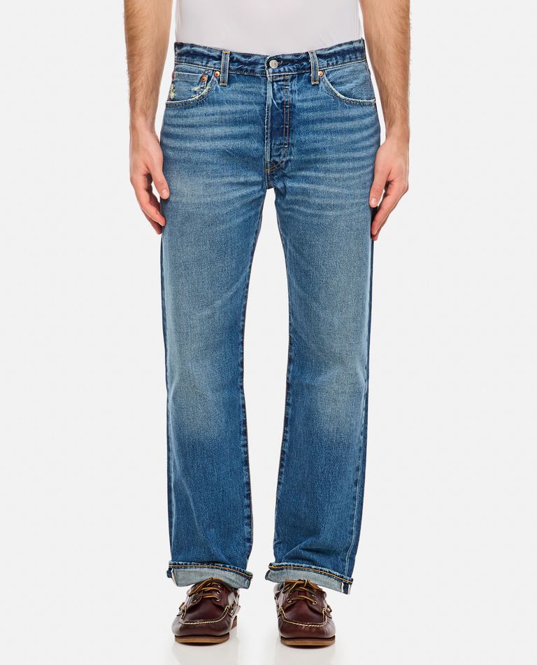 Levi Strauss & Co 501 Original Serlvage Jeans In Sky Blue