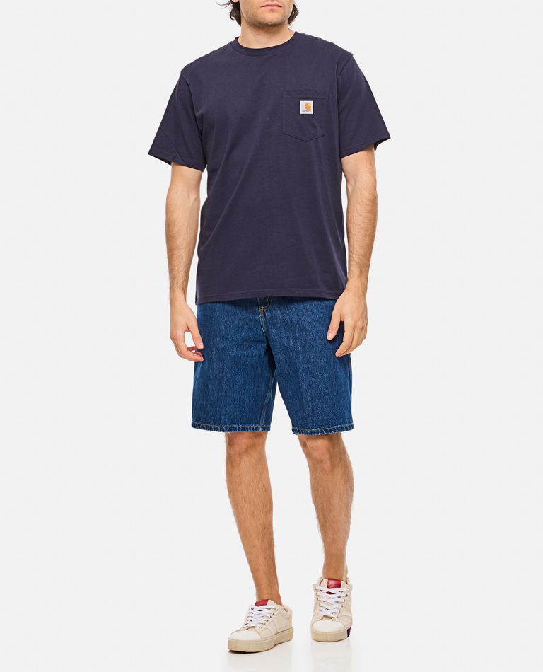 Carhartt Short Sleeve Pocket T Shirt Dark Navy In Blue