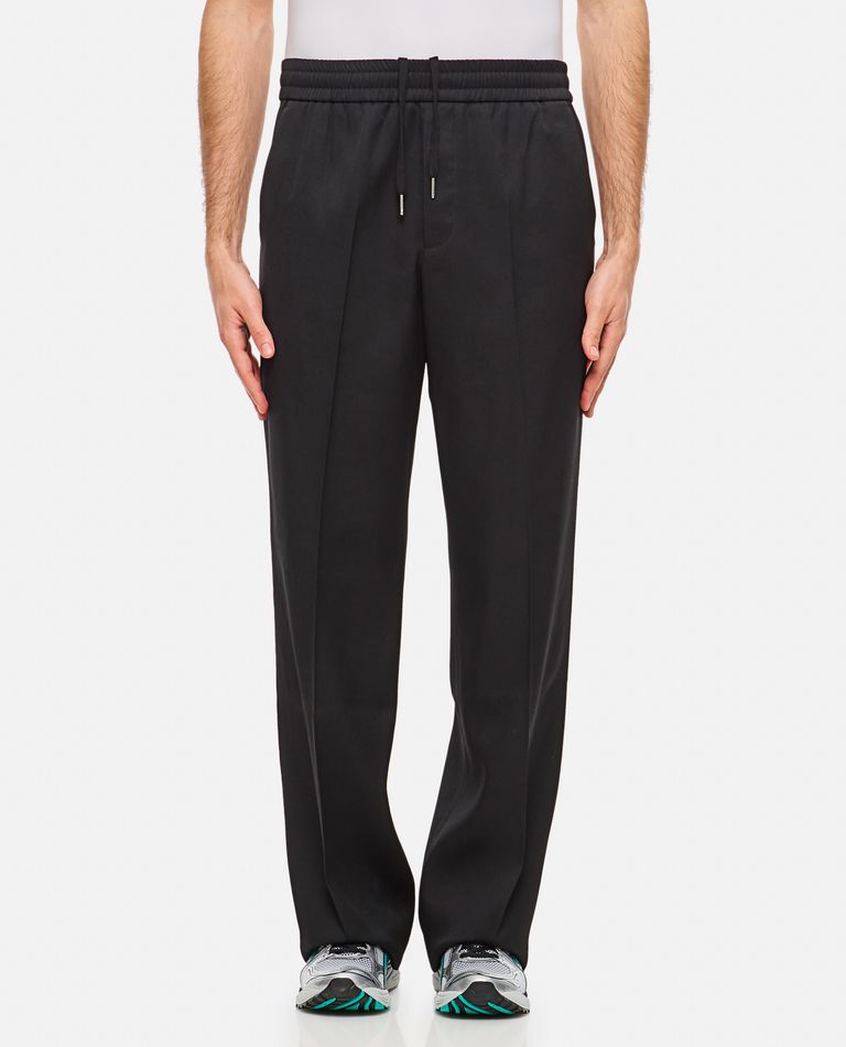 Golden Goose Black Wool Jogger Pants In Blue