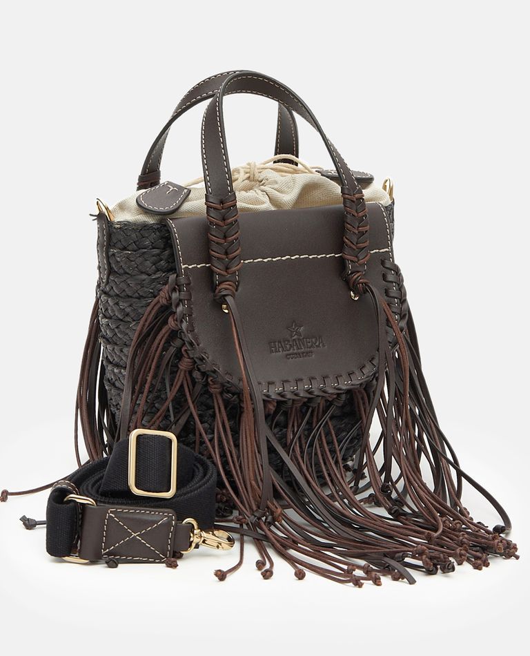 Cuba Lab Habanera Fringes Tote Bag In Brown