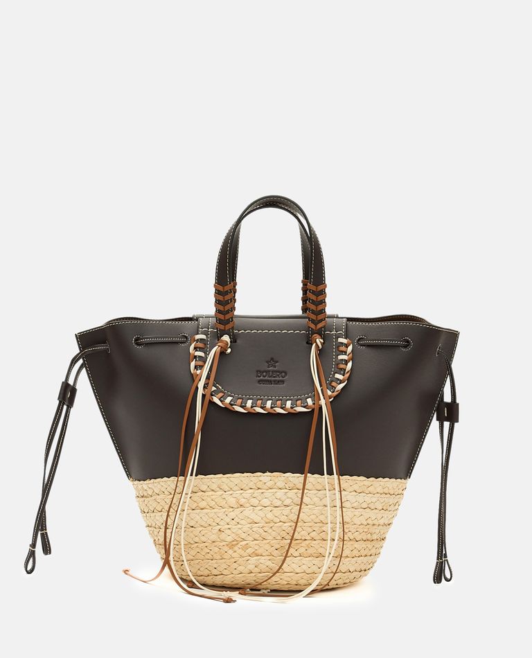 Cuba Lab Bolero Leather Tote Bag In Brown