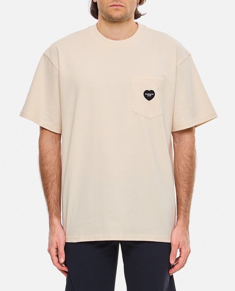 Carhartt T-shirt Ingo Pocket Undyed In White