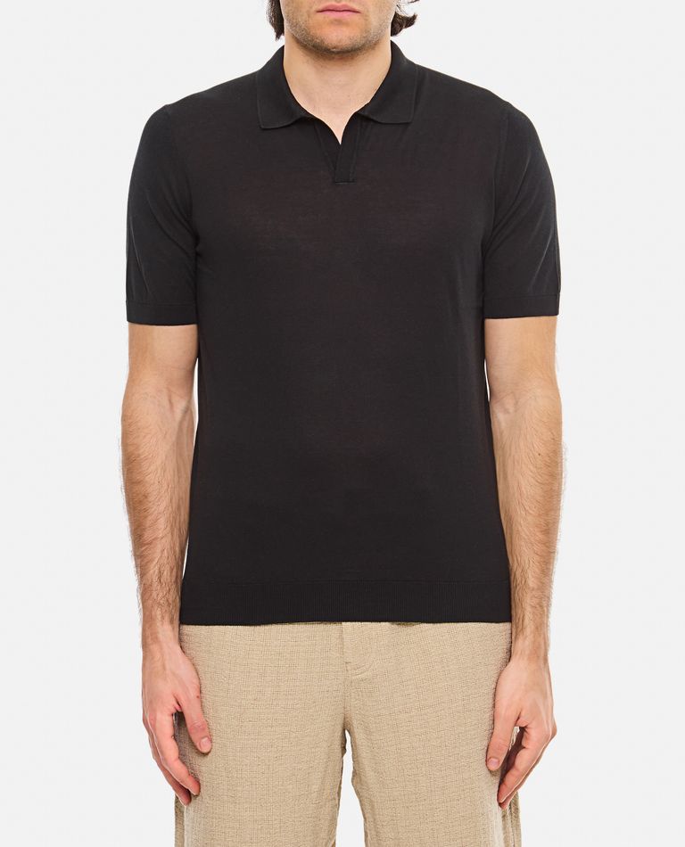 Shop Tagliatore Polo In Black