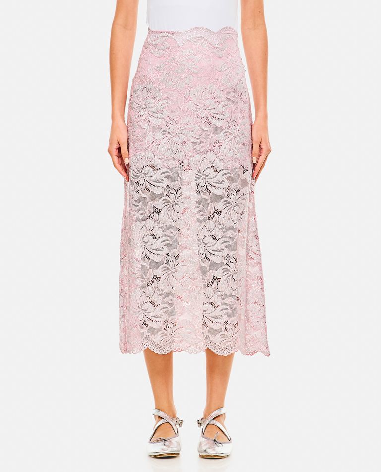 Shop Rabanne Skirt In Rose