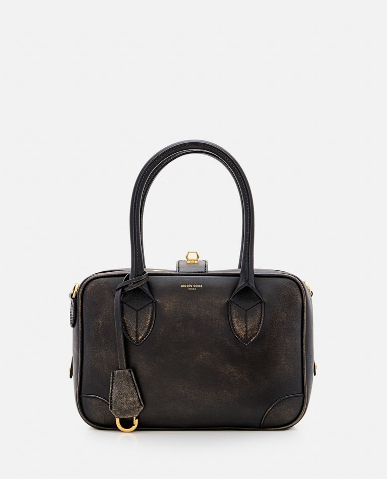 Golden Goose Women's Vintage Effect Leather Life Bag In Black