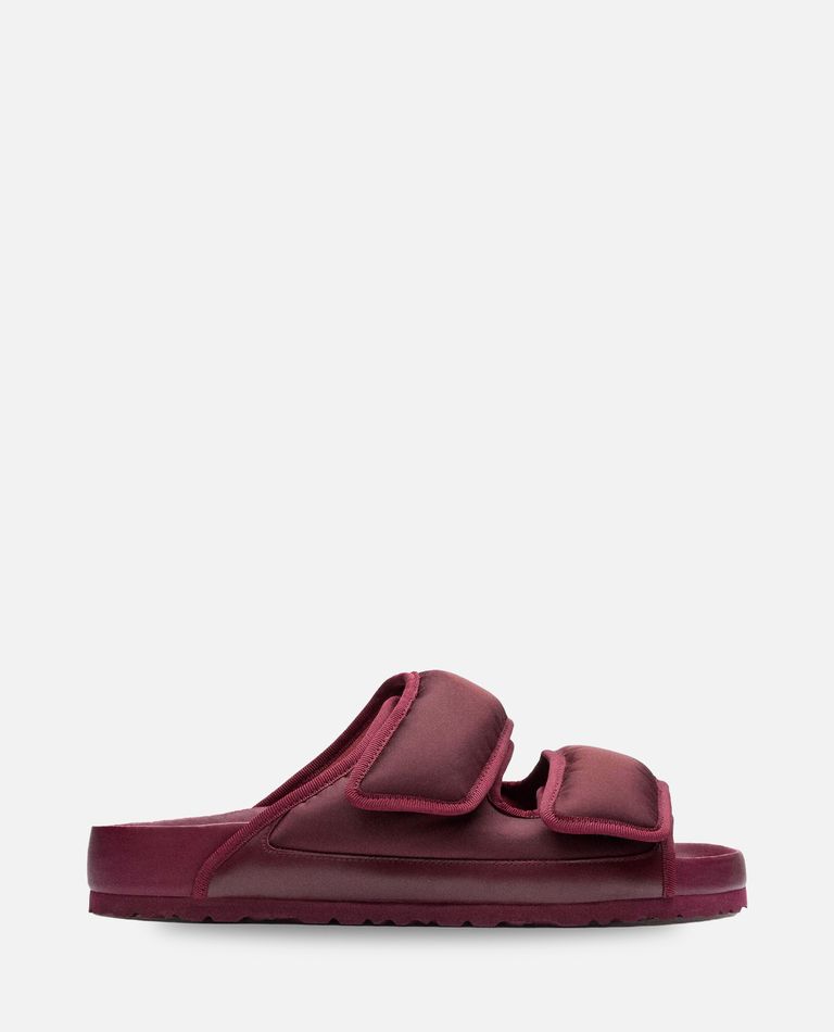 Birkenstock 1774 Arizona Cosny Nylon Double-strap Sandals In Viola