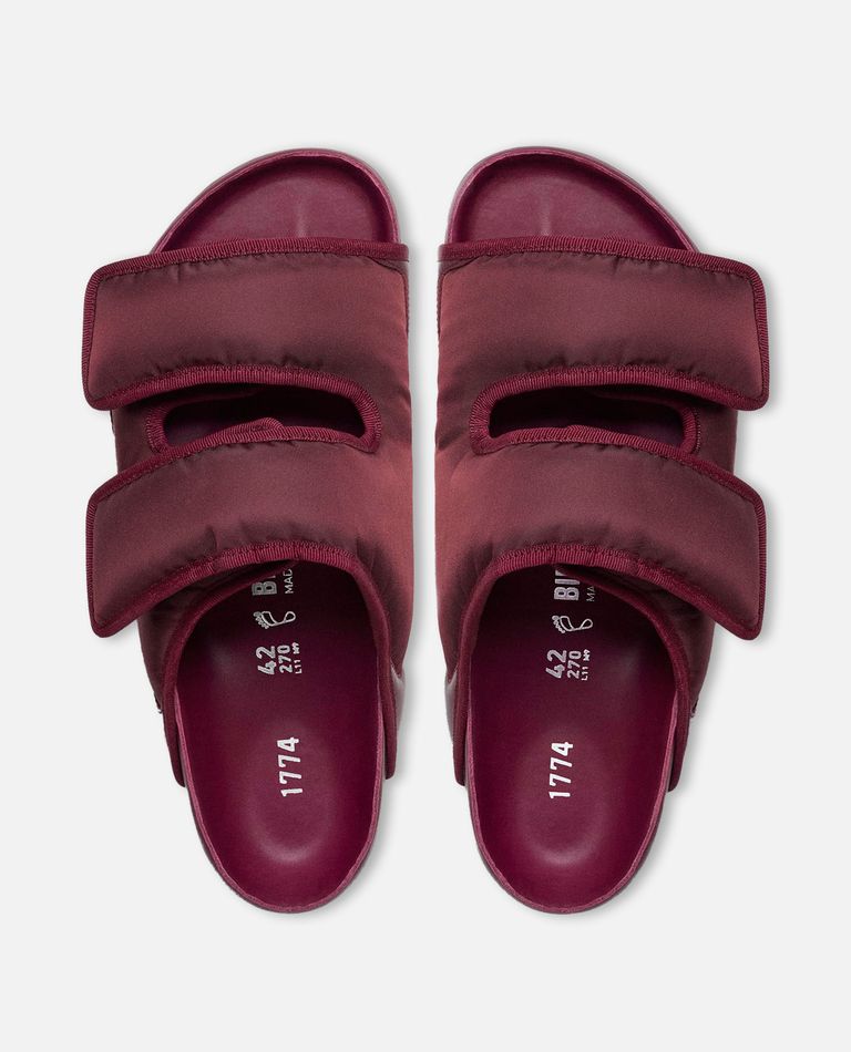 Birkenstock 1774 Arizona Cosny Nylon Double-strap Sandals In Viola