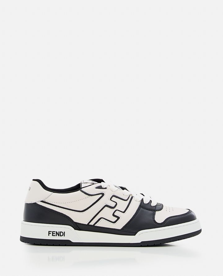 Fendi - WHITE AND BLACK FENDI MATCH SNEAKERS_2