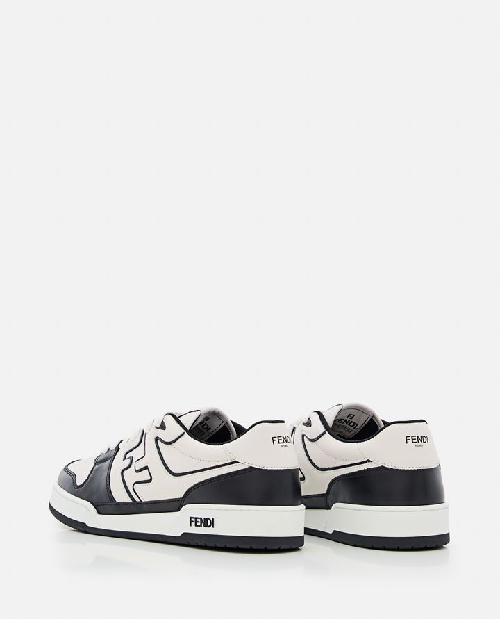 Fendi - WHITE AND BLACK FENDI MATCH SNEAKERS_5