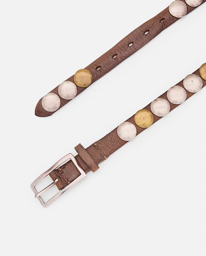 REPTILE'S HOUSE - BROWN BAHIA BELT WITH STUDS_2