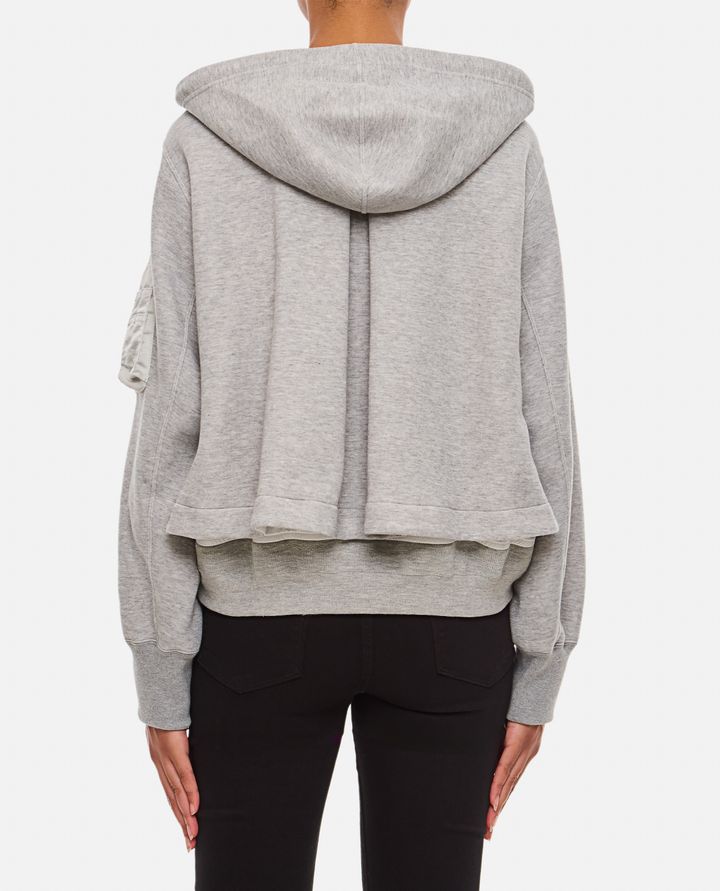 Sacai - FELPA CON CAPPUCCIO E ZIP_5