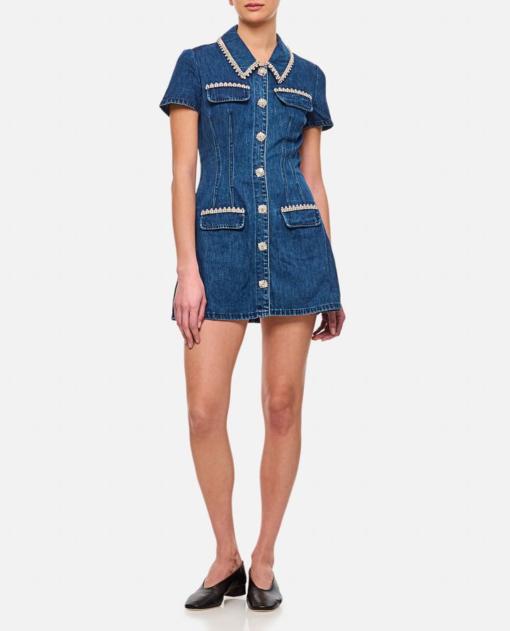 Self-Portrait - MINI ABITO DENIM_2
