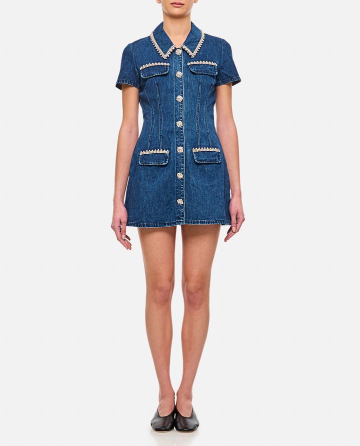 Self-Portrait - MINI ABITO DENIM_1
