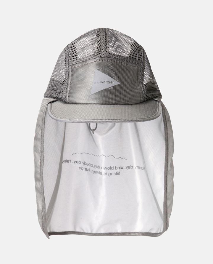 And Wander - 141 SILVER MESH CAP_1