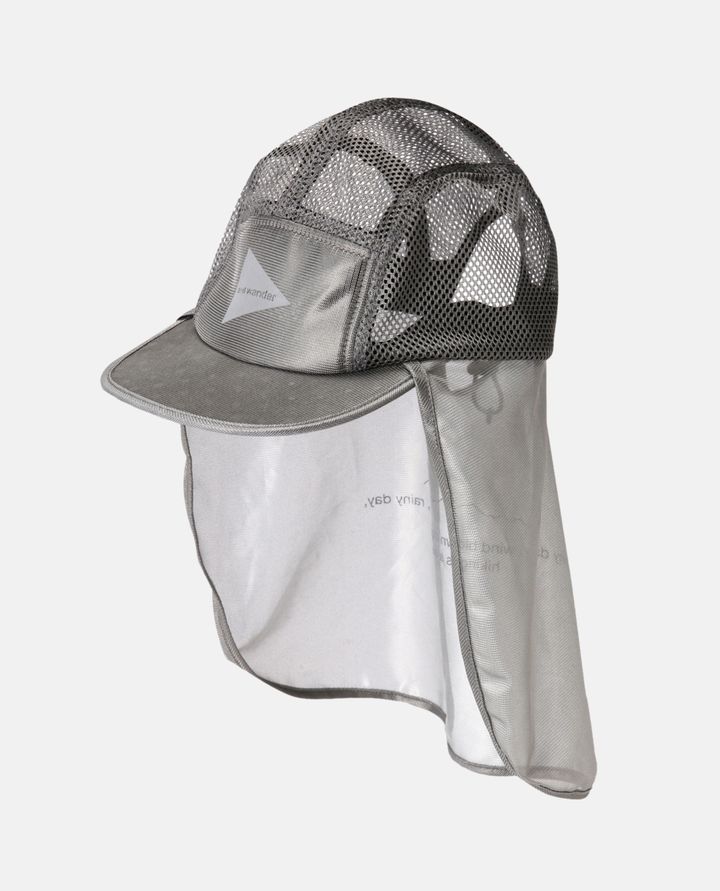 And Wander - 141 SILVER MESH CAP_2