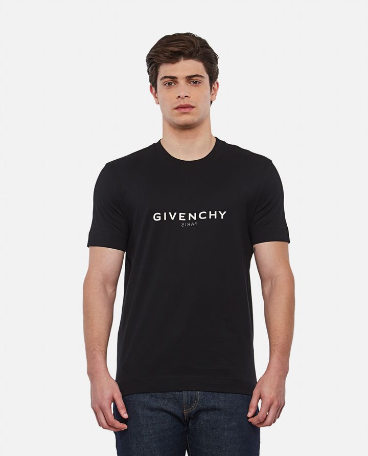 Givenchy - SLIM FIT BLACK LOGO T-SHIRT_4