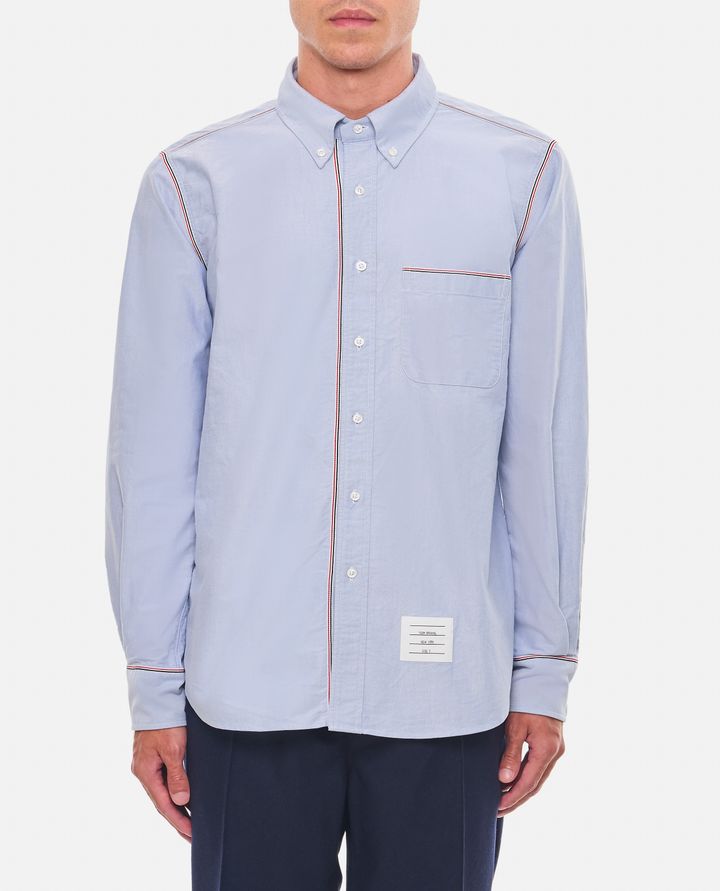 Thom Browne - LIGHT BLUE COTTON OXFORD SHIRT_2