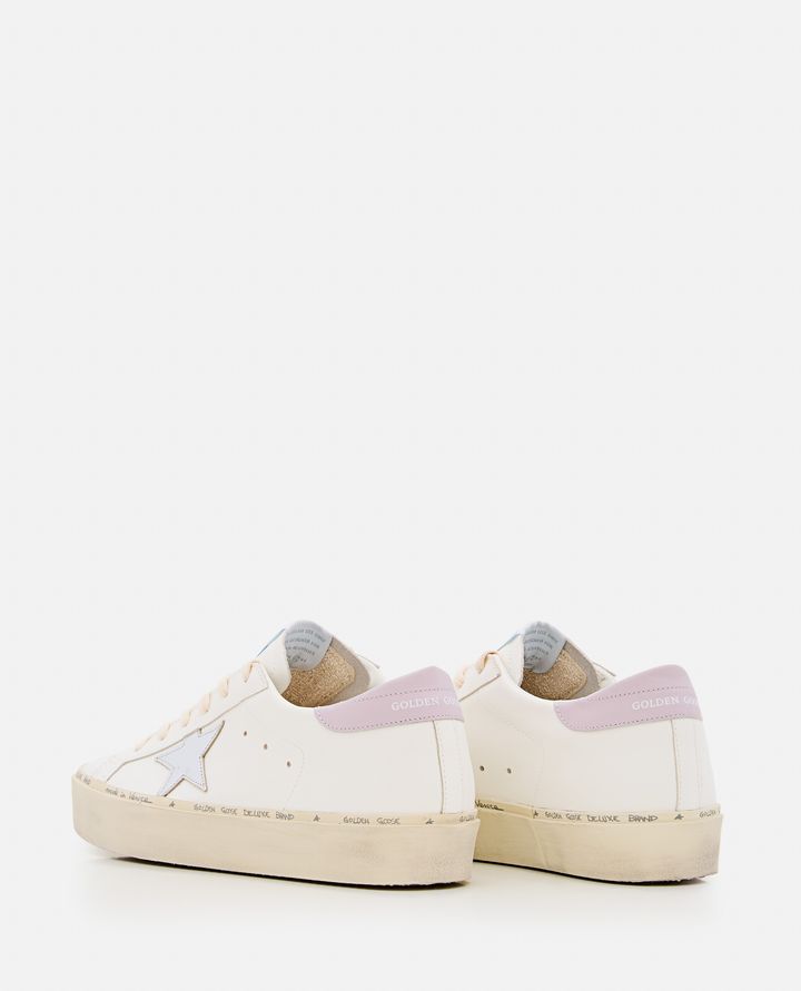 Golden Goose - HI STAR WHITE SNEAKERS WITH SILVER STAR_3