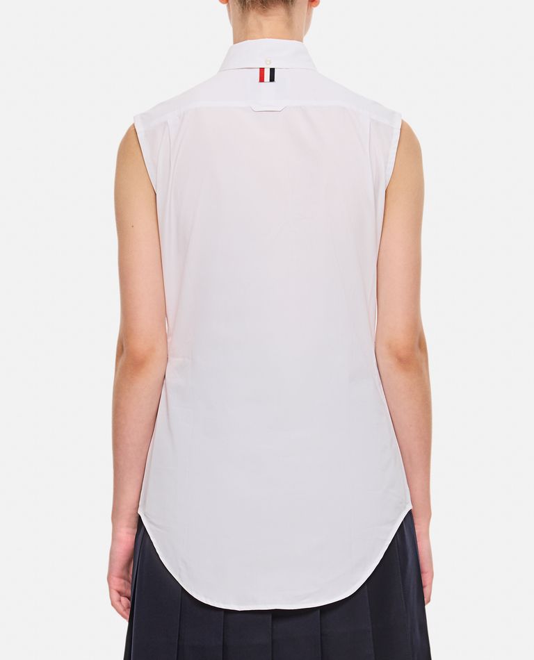 Tシャツ・カットソー THOM BROWNE CLASSIC SLEEVELESS POINT COLLAR SHIRT CLASSIC SLEEVELESS POINT COLLAR SHIRT for Women - Thom