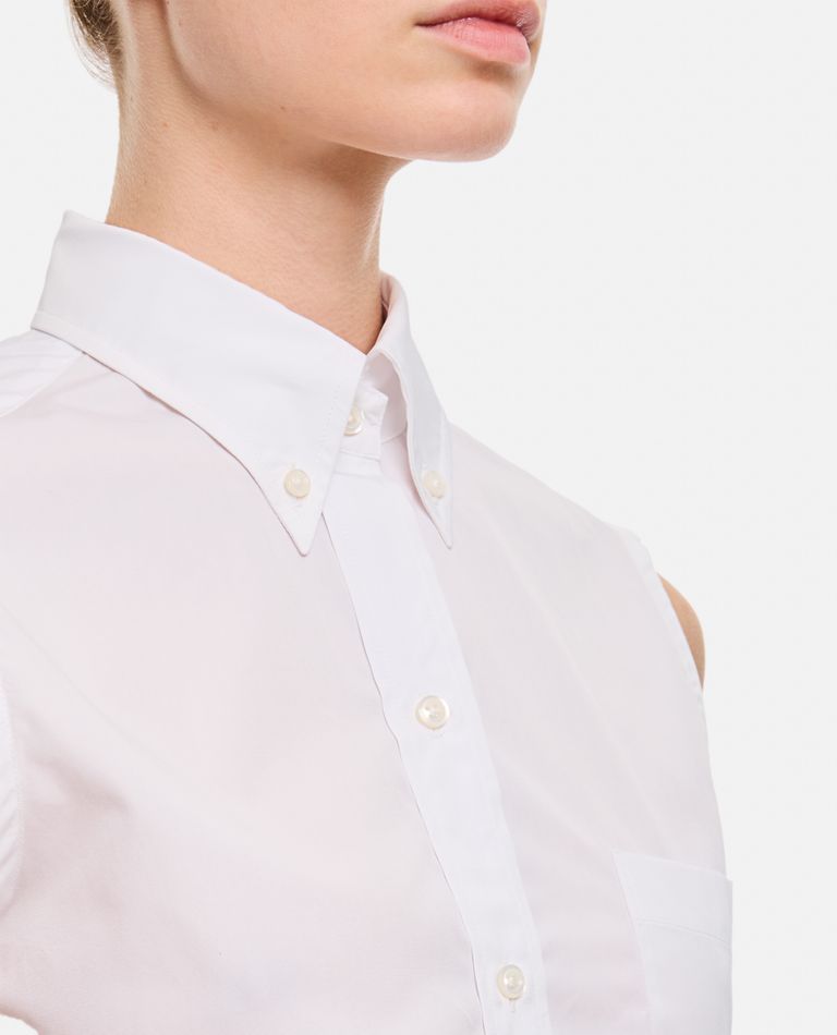 Tシャツ・カットソー THOM BROWNE CLASSIC SLEEVELESS POINT COLLAR SHIRT CLASSIC SLEEVELESS POINT COLLAR SHIRT for Women - Thom