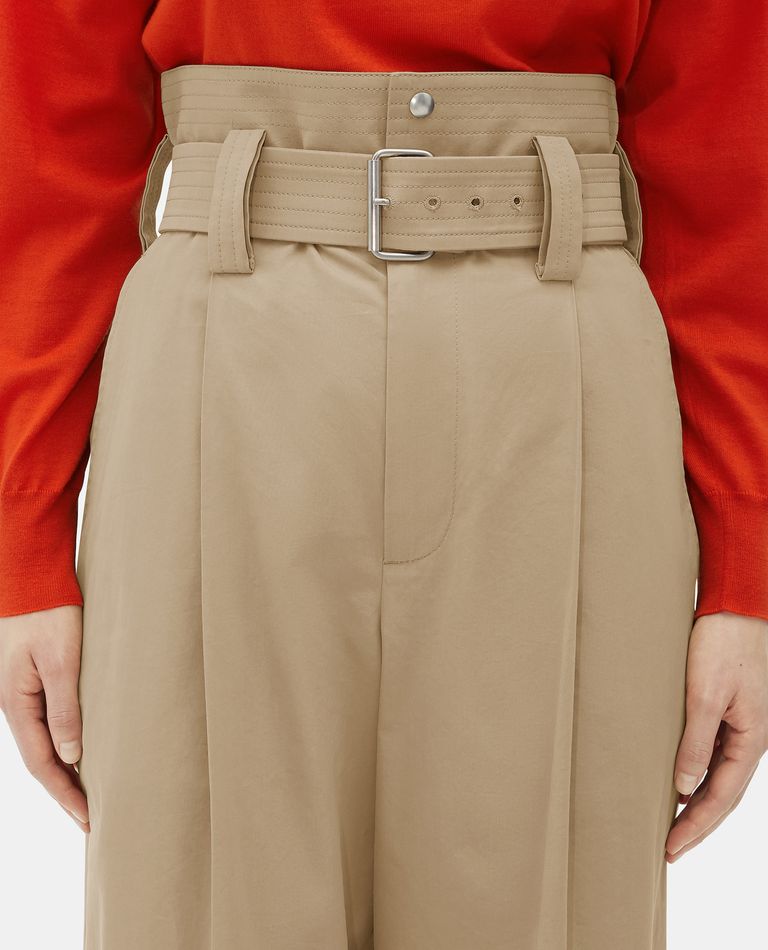 【送料&関税込】Bottega Veneta Compact Cotton Wide Leg COMPACT COTTON WIDE LEG for Women - Bottega Veneta | Biffi