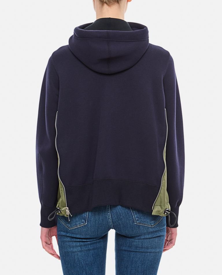 sacai Sponge Sweat Pullover Crew Blue Gray | HAVEN