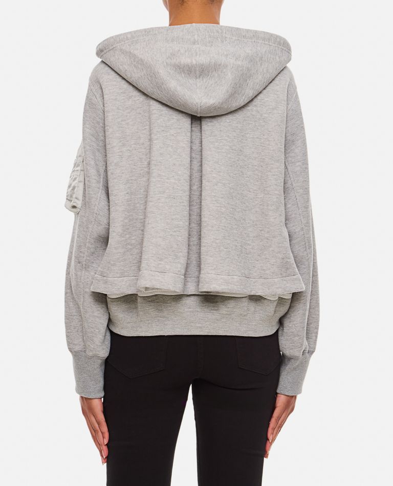 本物の HOODIE TWILL NYLON X SWEAT SPONGE for Biffi | Sacai - Women トップス