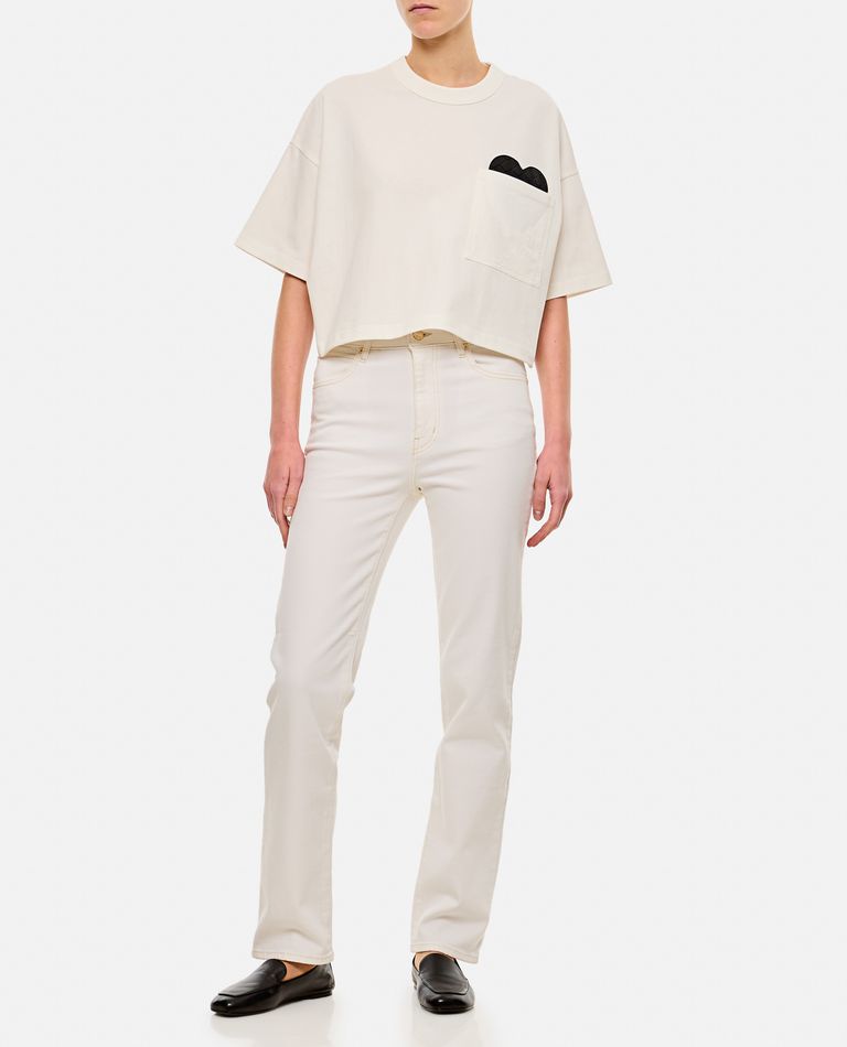 【関税込み】BOTTEGA VENETA Crop 半袖 Tシャツ BOTTEGA VENETA | Cropped Chest Pocket T-Shirt | Women | Lane